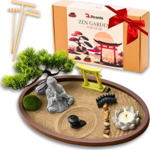 Zen Garden Desk Set 13x8in – Meditation Gift Kit