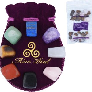 8-Piece Chakra Stone Set – Natural Healing Crystals for Meditation