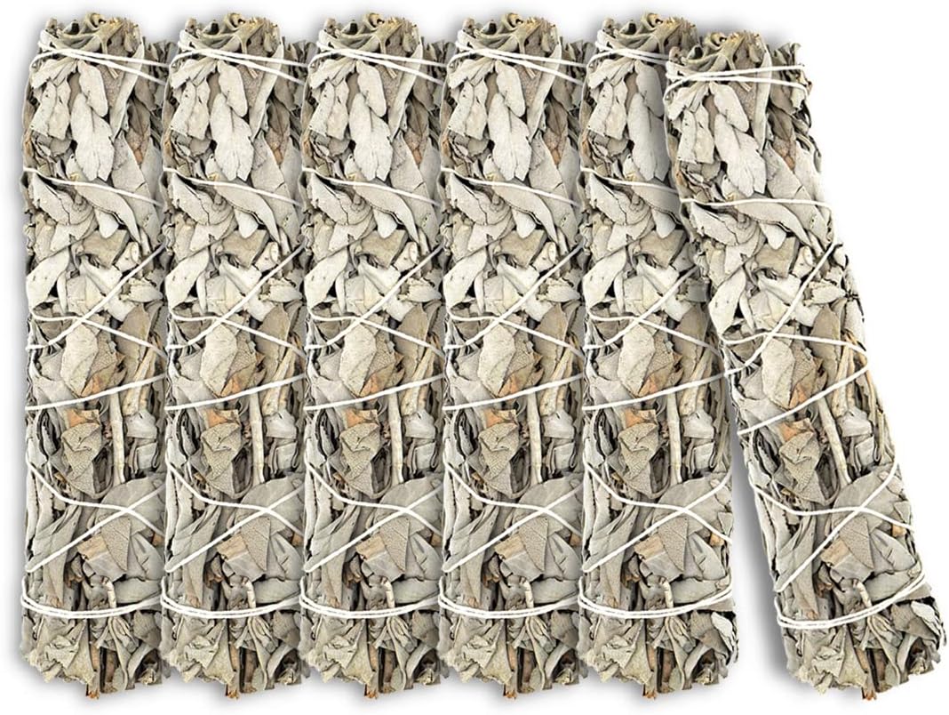 ESPOIR & AMOUR White Sage Smudge Sticks - 6 Pack Cleansing Ritual