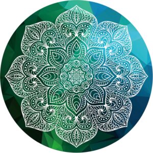 LERYG Extra-Large Round Yoga Mat 140cm