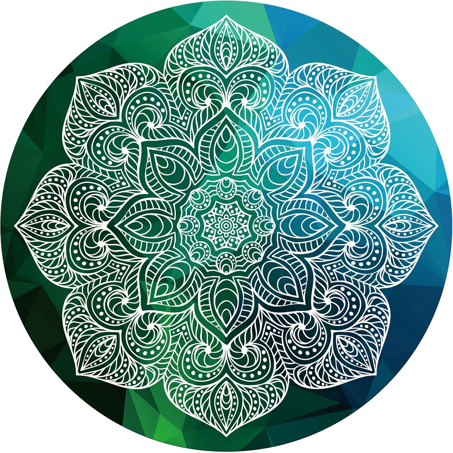 LERYG Extra-Large Round Yoga Mat 140cm