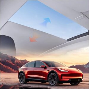Tesla Model Y Panoramic Sunshade - Retractable Visor 2019-2024