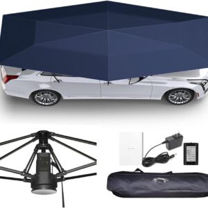 Auto Car Umbrella 4.8ft w/ Remote Sunshade, Waterproof & Windproof