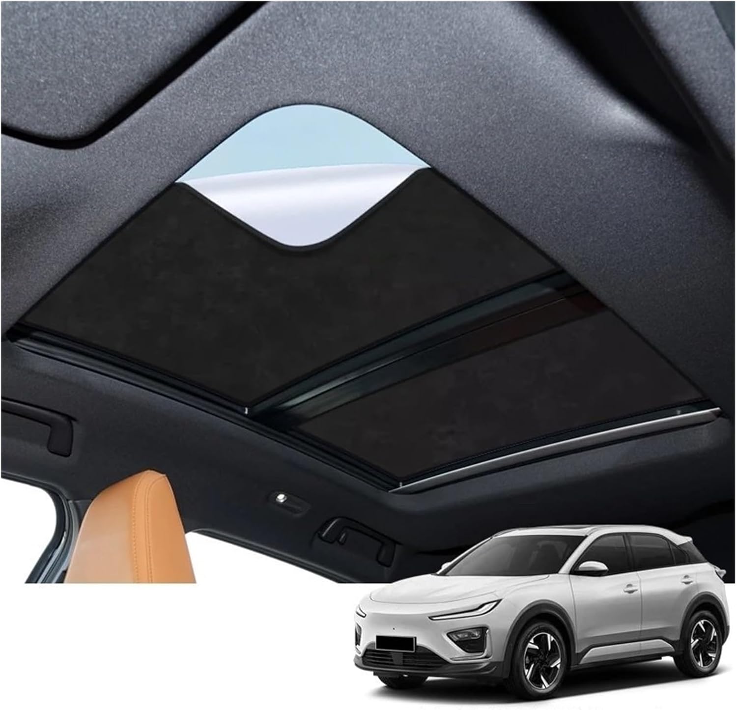 NETA X 2024+ Sun Shade - Heat Blocking Suede Shield