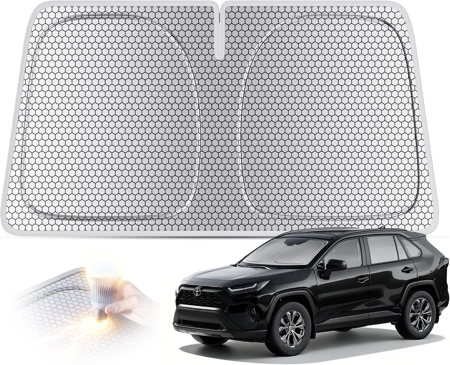 helloleiboo Graphene Car Sun Shade – 57" x 31"