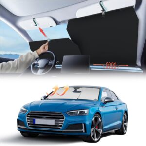 2026 Auto Retractable Car Windshield Sun Shade – Instant UV Protection
