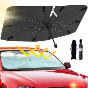2026 Car Sun Shade Umbrella, Foldable UV Block Windshield Cover