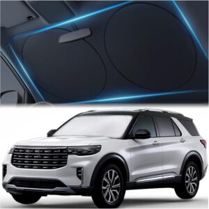 Magnelex Double-Layer Car Windshield Sunshade – Large 63" x 33.8"