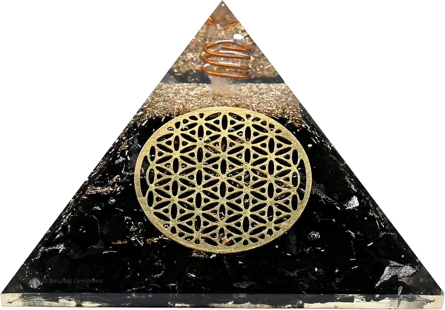 Shungite Orgone Pyramid - Positive Energy Healing Crystal