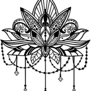 Rajukit Extra Large Mandala Wall Art, 12.6x10.6"