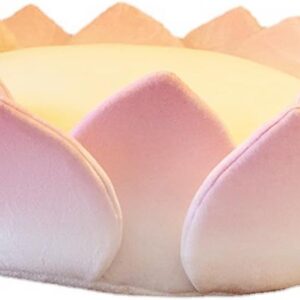 Gralara Lotus Floor Pillow, 62cm Washable Plush Cushion