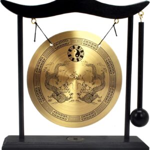 Gold Zen Gong for Meditation & Relaxation – 7.5" Brass Gong