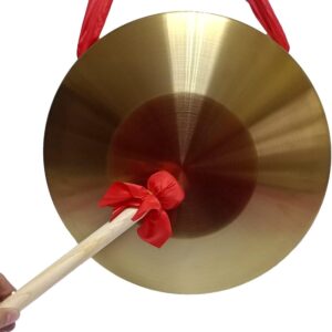 RUIMIMI 16.4" Brass Gong w/Mallet & Ribbon