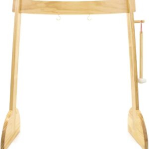 Unlimited Wood Gong Stand w/ Mallet (24"-40")