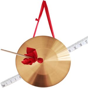 25cm Handcrafted Copper Gong with Mallet & Ribbon
