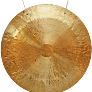 22" Traditional Wuhan Feng Gong - Golden, Ridged, Handcrafted