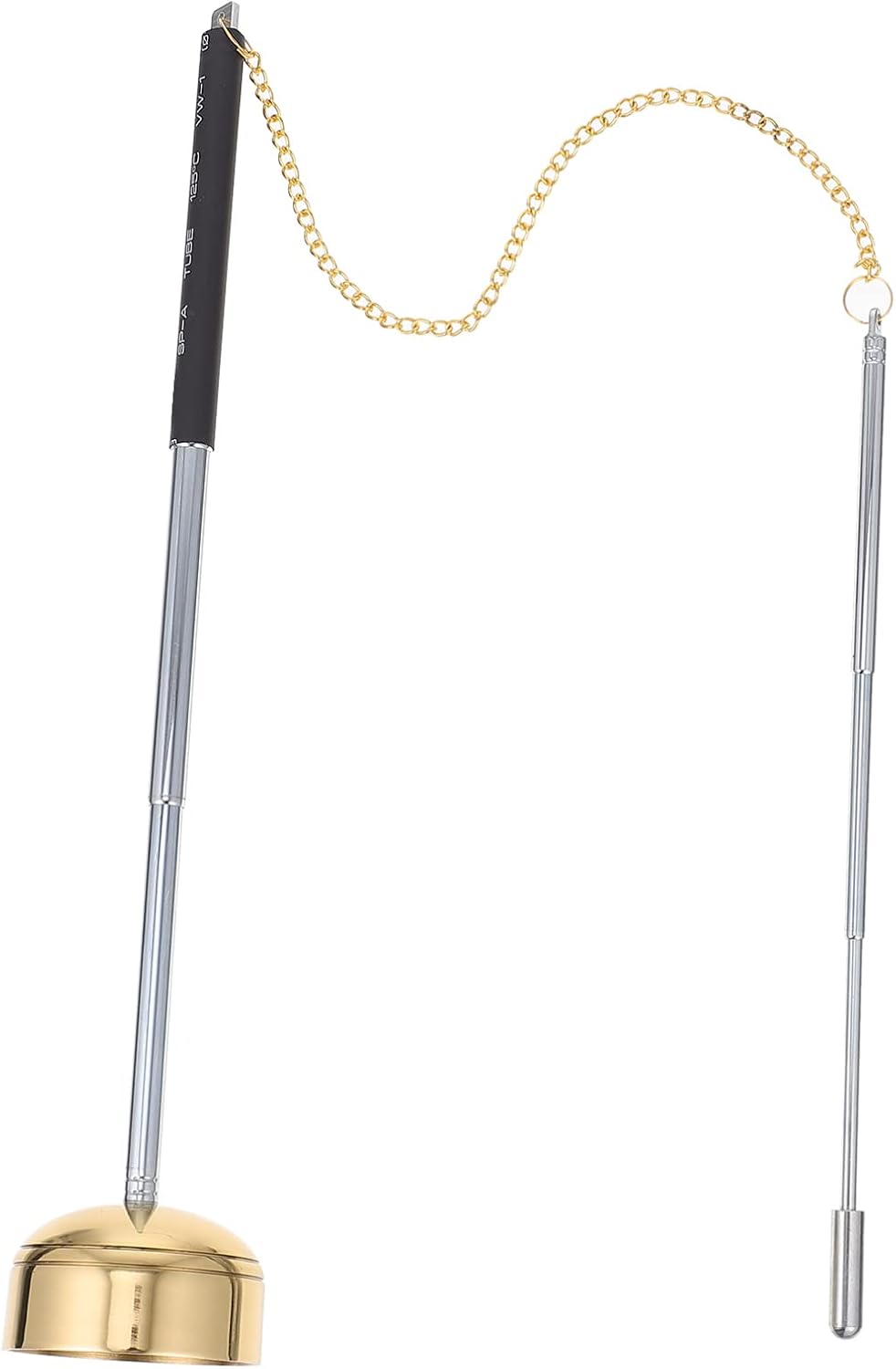 Golden Buddhist Meditation Chime 5.9" Handheld Temple Bell