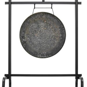 16" Gong Set w/ Stand – Torii Design – Bronze – Outdoor Ready