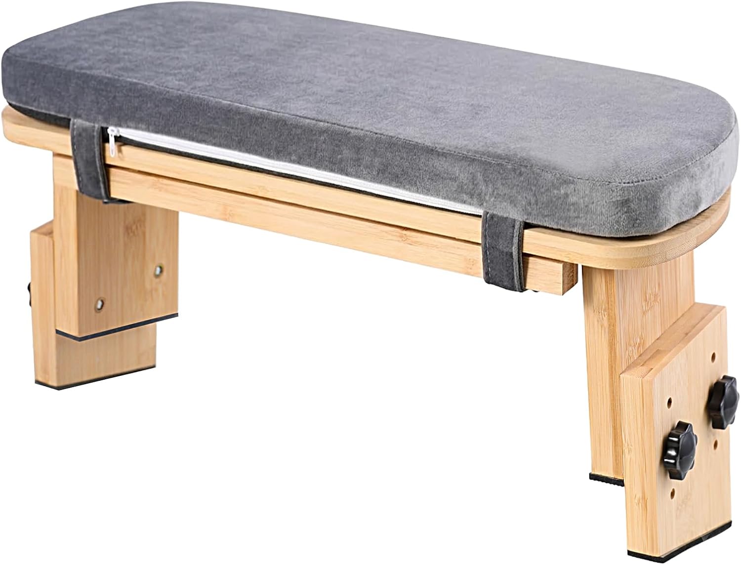 COZFUR Adjustable Meditation Bench – Bamboo Yoga Stool