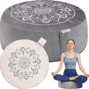 Hihealer Meditation Cushion - Velvet & Buckwheat Floor Seat