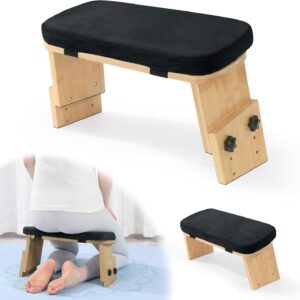 BALAPET Adjustable Meditation Bench, Folding Kneel Stool