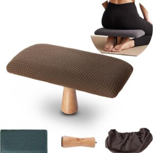 Zen Meditation Bench - Wooden Kneeling Stool