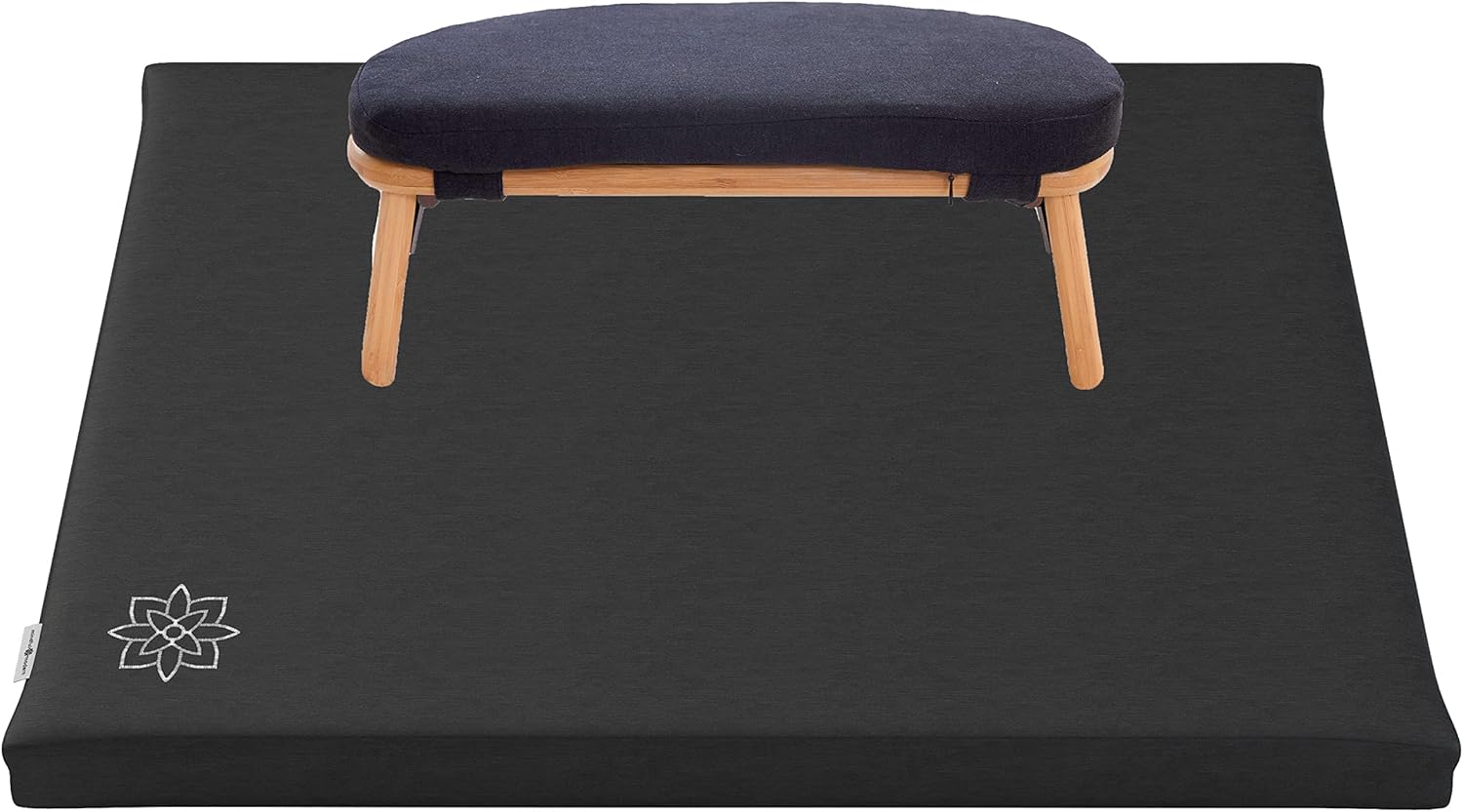 Mindful Modern Bamboo Meditation Bench & Mat Bundle