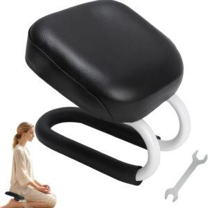 Engorgio Black Meditation Bench – Portable Kneeling Stool