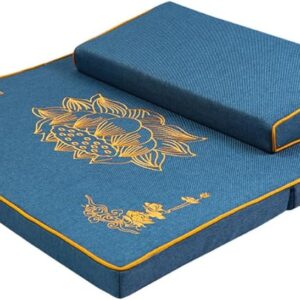 Blue Tatami Meditation Cushion - 80cm Floor Pillow