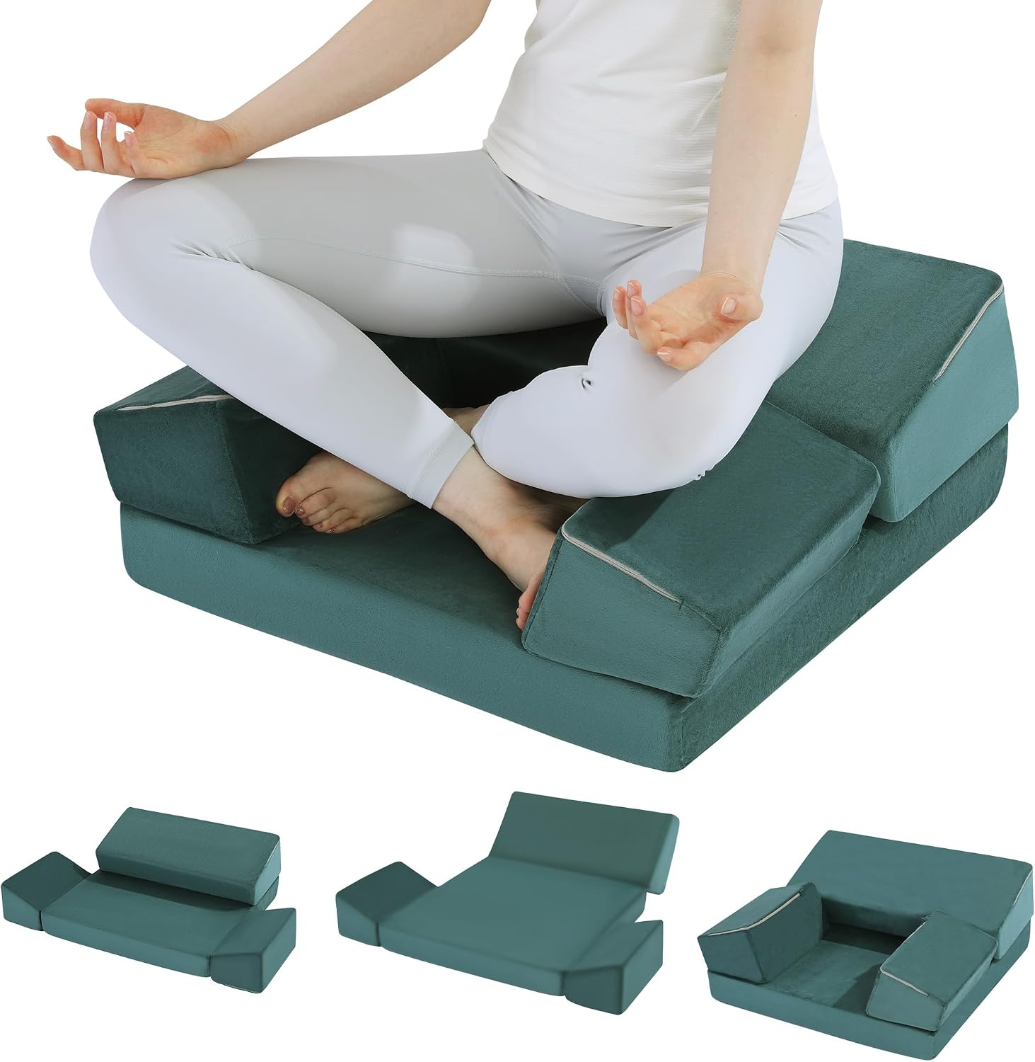 HOMBYS Meditation Pillow Set – Floor Cushion & Knee Support
