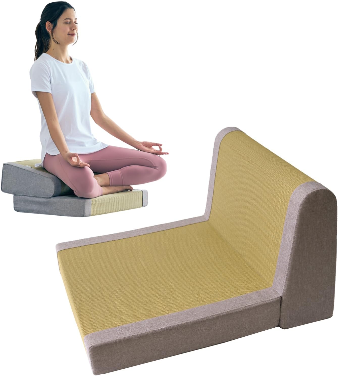 Foldable Igusa Zen Chair – Dual-Use Meditation Seat
