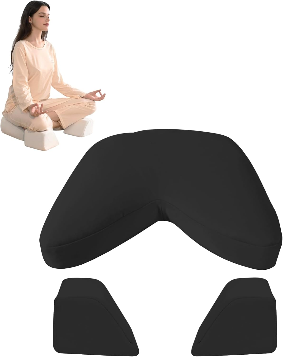 Syrinx Meditation Cushion Set - Premium Zafu Yoga Floor Pillow Set