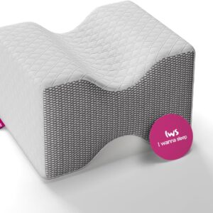 IWS Knee Pillow – Memory Foam for Pain Relief & Spine Support