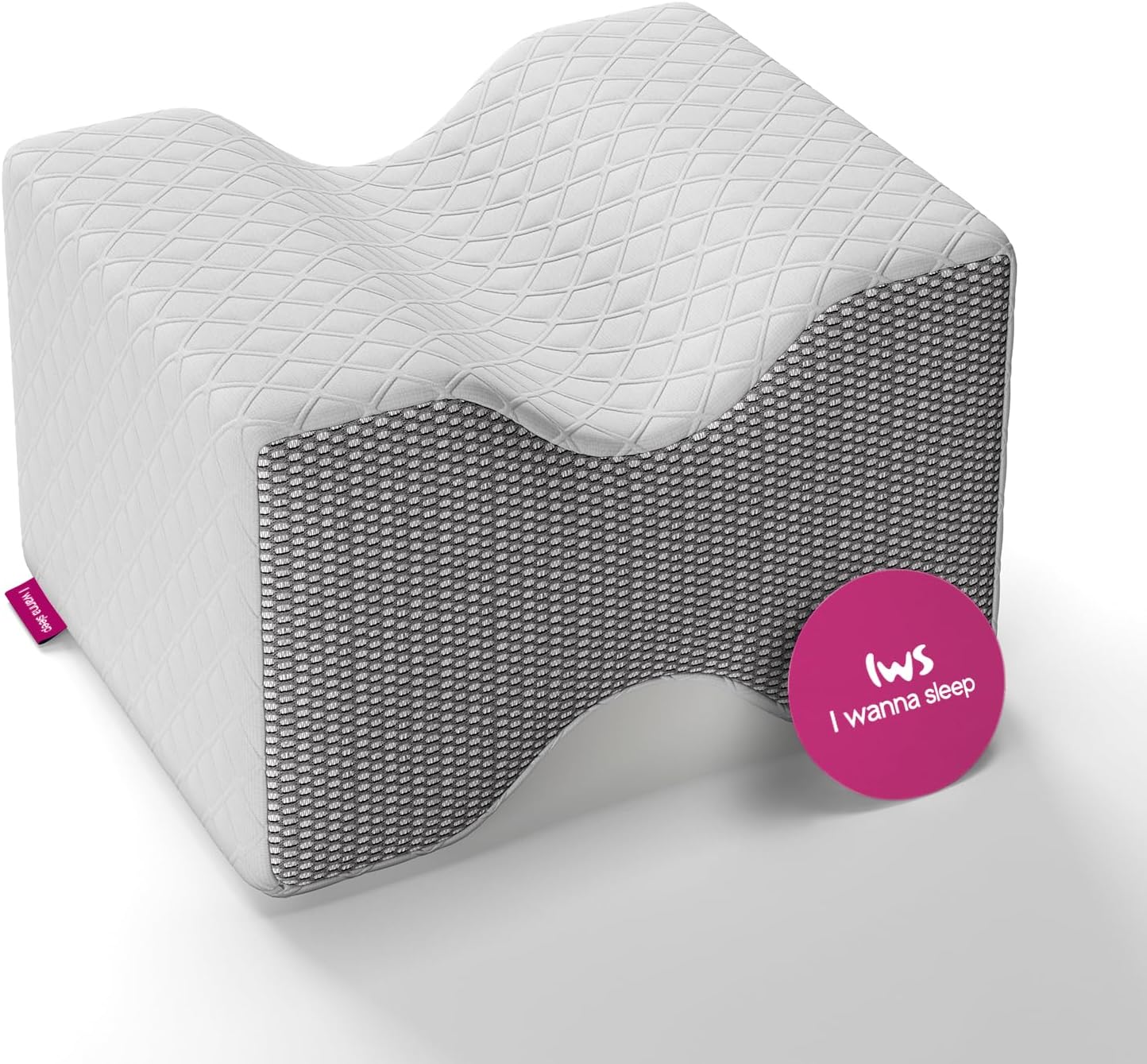IWS Knee Pillow – Memory Foam for Pain Relief & Spine Support