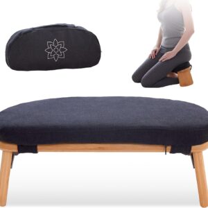 Bamboo Meditation Bench w/ Pillow & Bag