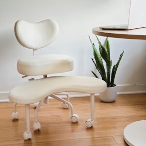 Pipersong Meditation Chair Plus, Cross-Legged Chair, Ivory