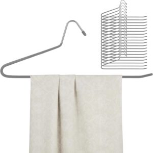 20-Piece Heavy-Duty Blanket Hangers - Grey