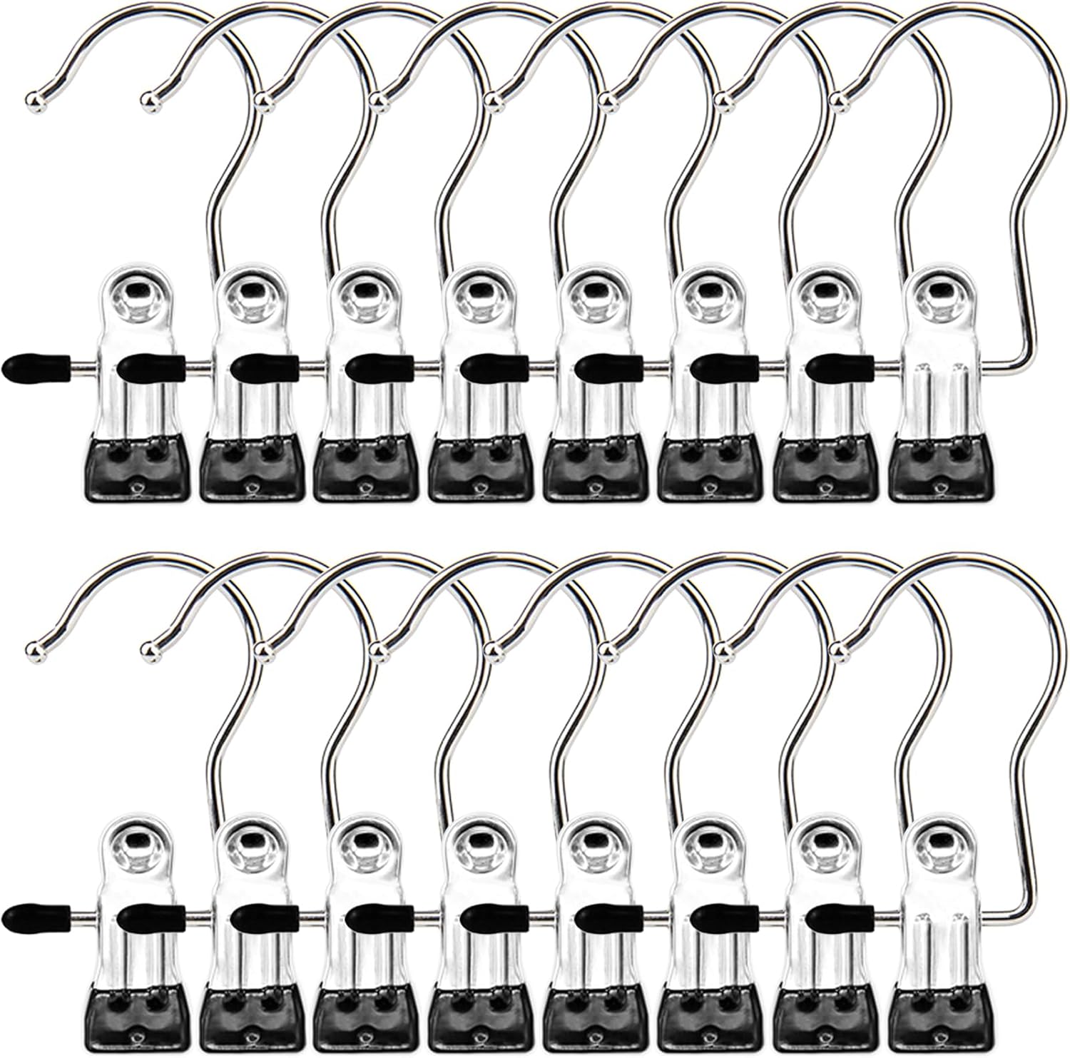 Boot Hangers Clips, 16-Pack Heavy-Duty Laundry Clips