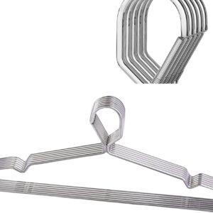 10-Pack 16.5in Locking Wire Hangers, Heavy-Duty Steel