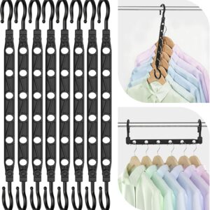 48-Piece Space-Saving Hangers, Black