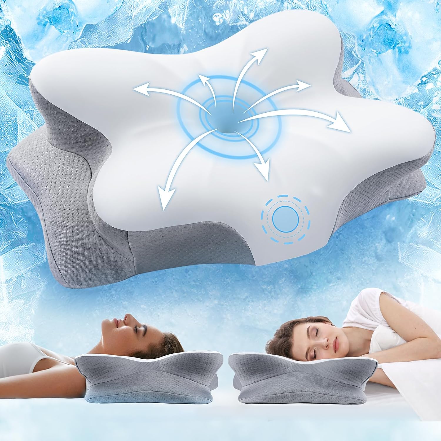 Ergonomic Neck Pillow for Pain Relief Sleeping