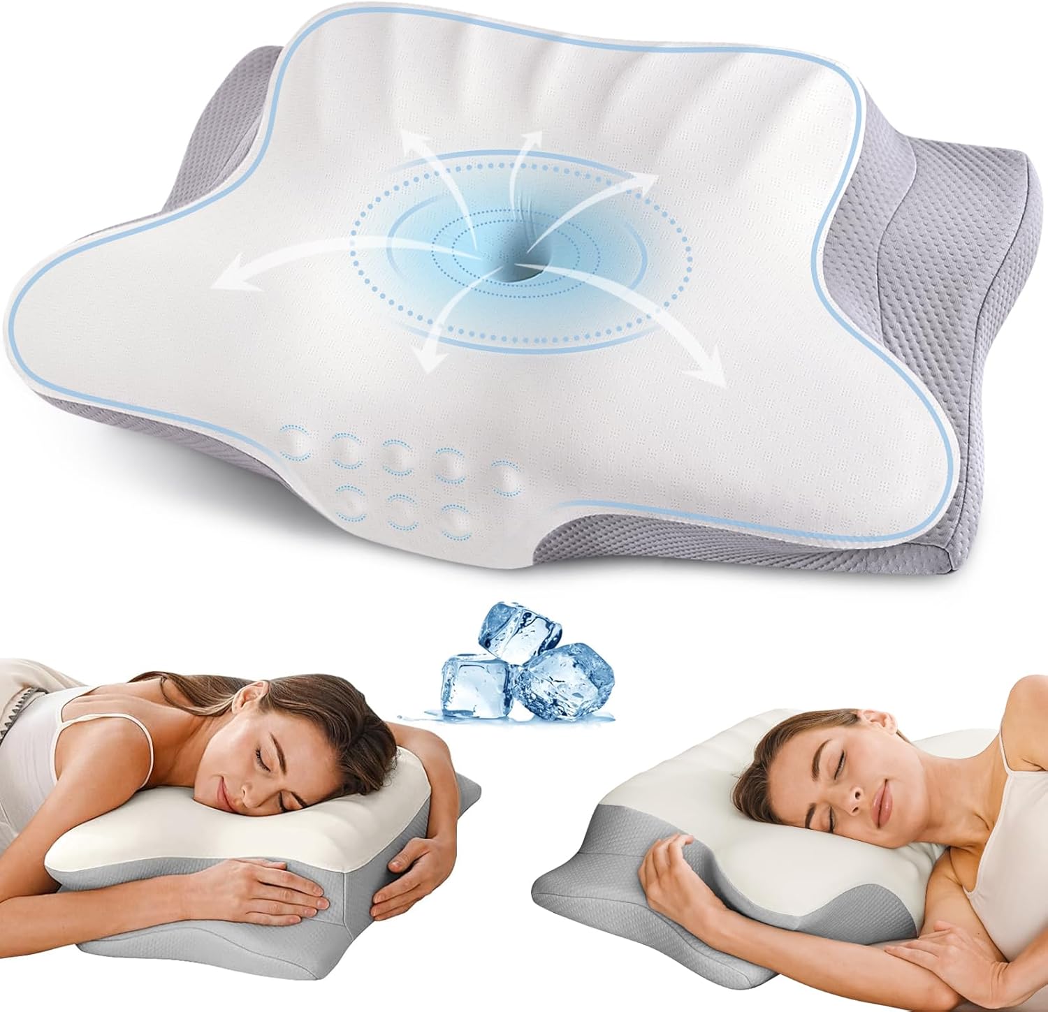 Ylekto Cervical Neck Pillow - Pain Relief & Sleep Support