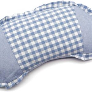 Buckwheat Neck Pillow – Cooling Cervical Support (22x12" Blue)