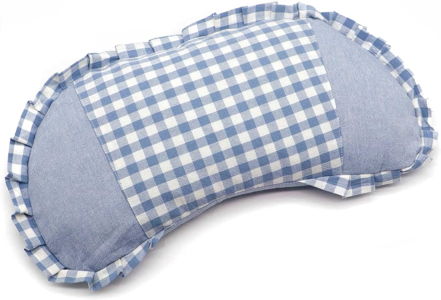 Buckwheat Neck Pillow – Cooling Cervical Support (22x12" Blue)