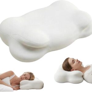 TGAHY Cloud Pillow, Memory Foam Neck Support (White)