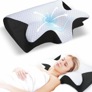 Zoxa Cervical Neck Pillow – Memory Foam for Side Sleepers