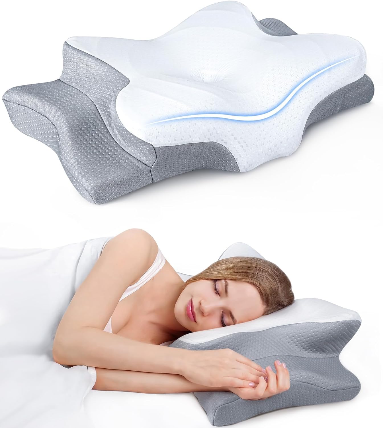 Cooling Cervical Pillow for Neck Pain Relief