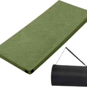 Memory Foam Camping Mattress 2.5" Army Green Sleeping Pad