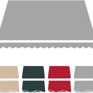 Gray Patio Awning Fabric Replacement, 4.9x3.3ft