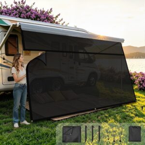 Luvioro RV Awning Sun Shade Screen 8'x13'3"